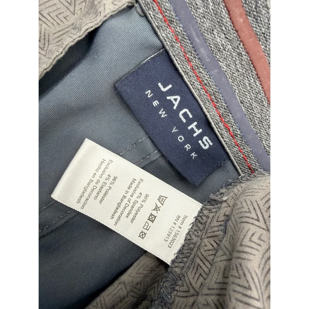 Jachs New York Mens Performance Shorts Slate Blue Stretch Chino 1563023 Size 36